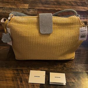 Simkhai Jade Raffia Tote Bag